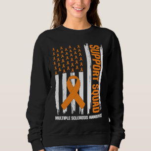 US Flag Multiple Sklerose MS Awareness Support Sweatshirt