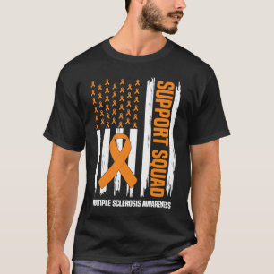US Flag Multiple Sklerose MS Awareness Support T-Shirt