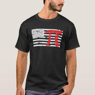 US-Flag Pi Day Infinfinate Number T-Shirt