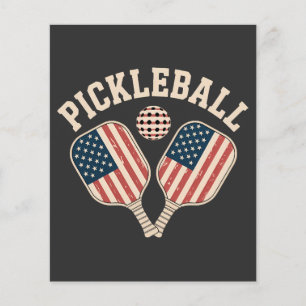 US-Flag-Pickleball-Spieler Flyer