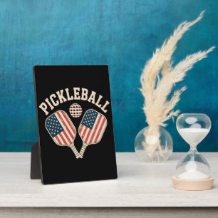 US-Flag-Pickleball-Spieler Fotoplatte