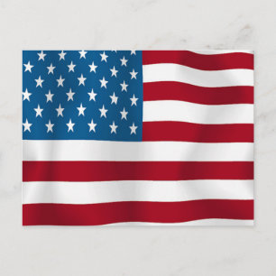 US FLAG POSTKARTE