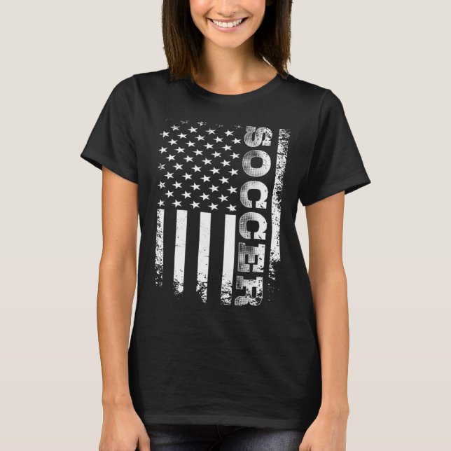 US Flag Soccer Player T-Shirt (Vorderseite)