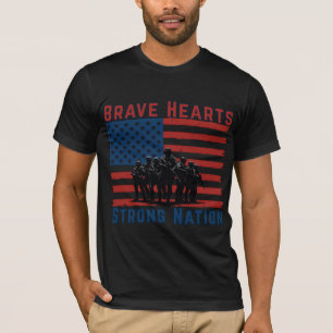 US-Flag-Soldat-Silhouette T-Shirt