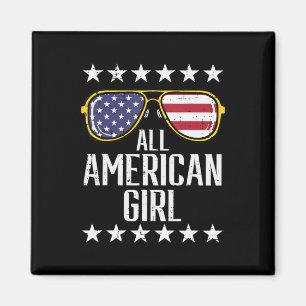 US Flag Sonnenbrille American All Girl Memorial Da Magnet