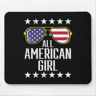 US Flag Sonnenbrille American All Girl Memorial Da Mousepad