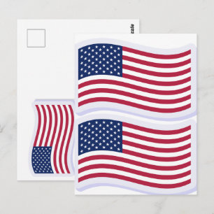 US-Flag-T-Shirts – USA Grafik-Shirts für immer Postkarte
