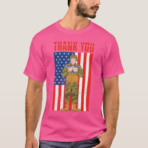 US Flag Veteran Patriot Soldier Amerikanischer Sto T-Shirt