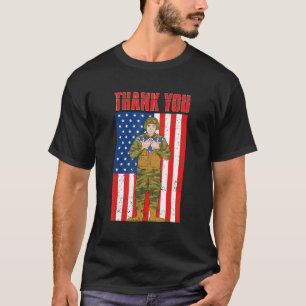 US Flag Veteran Patriot Soldier Amerikanischer Sto T-Shirt