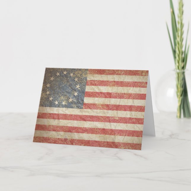 US-Flagge 1776 Karte (Vorderseite)