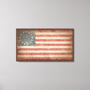 US-Flagge 1776 Leinwanddruck