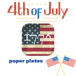 US-Flagge 1776 Party Pappteller<br><div class="desc">American Flag 1776 Juli 4. Party Paper Teller. Feiern Sie den Unabhängigkeitstag mit dieser patriotischen Fahne der USA mit dem Jahr 1776 in weißer altenglischer Typografie. Rot,  Navy Blau und Off White US Flagge Design. Bestellen Sie noch heute Ihre Servietten.</div>