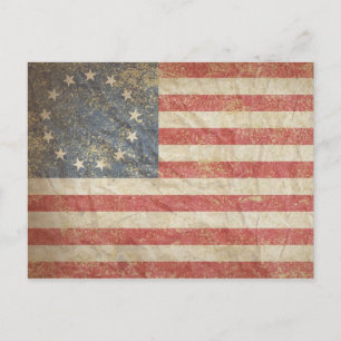 US-Flagge 1776 Postkarte