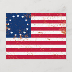 US-Flagge 1776 Postkarte