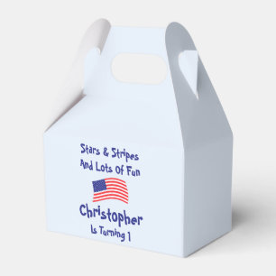 US Flagge 1. Geburtstag Geschenkschachtel