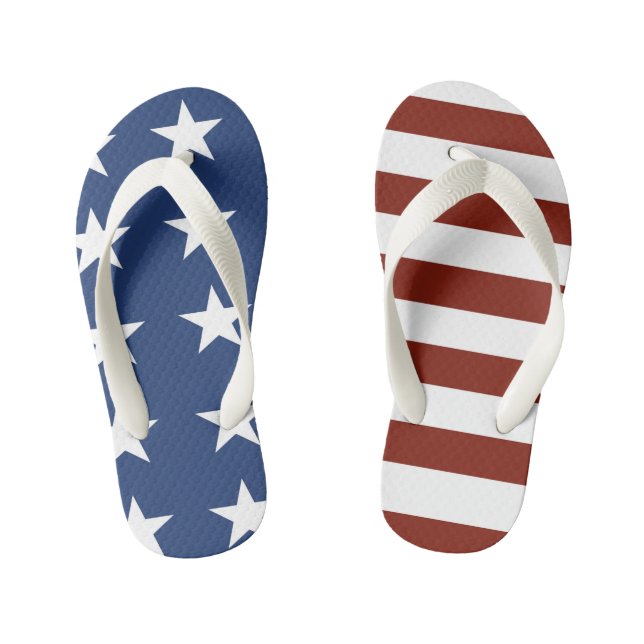 US Flagge 3 Flip Flops (Fußbett)