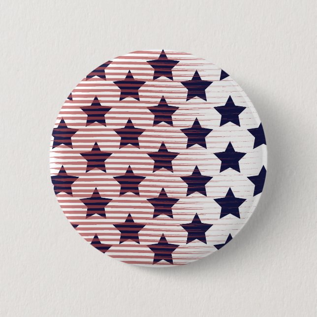 US Flagge 4. Juli Amerika Button (Vorderseite)