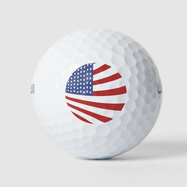 US-Flagge (4. Juli) Golfball (Vorderseite)