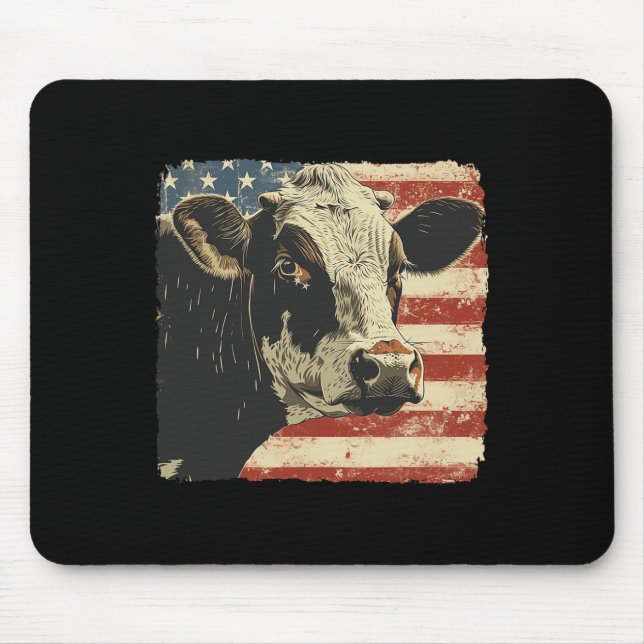 US-Flagge 4. Juli Männer Frauen Mousepad (Vorne)