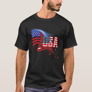 US-Flagge 4. Juli Männer T-Shirt Frauen Unabhängig