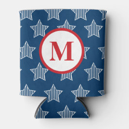 US Flagge 4. Juli Monogramm Dosenkühler