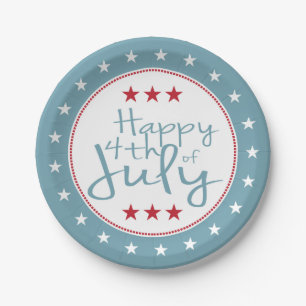 US Flagge 4. Juli PartyPaper Plate Pappteller