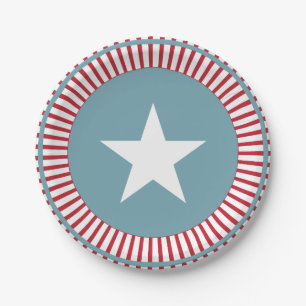 US Flagge 4. Juli PartyPaper Plate Pappteller