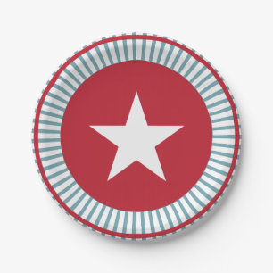 US Flagge 4. Juli PartyPaper Plate Pappteller