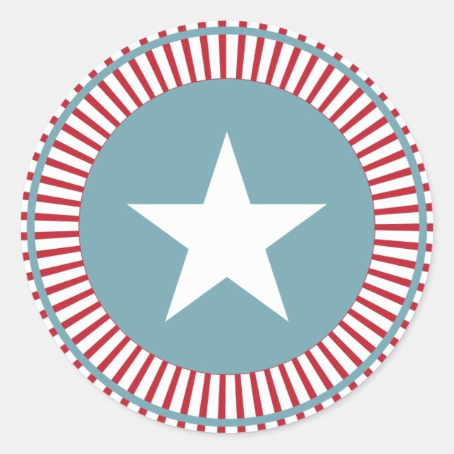 US Flagge 4. Juli Stickers (Vorderseite)