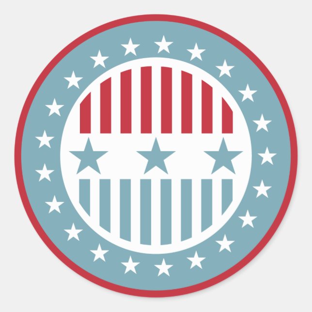 US Flagge 4. Juli Stickers (Vorderseite)