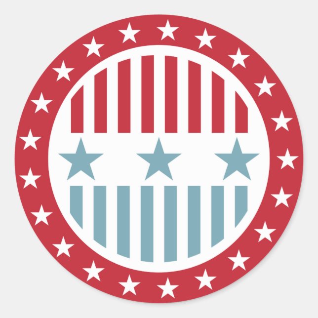 US Flagge 4. Juli Stickers (Vorderseite)
