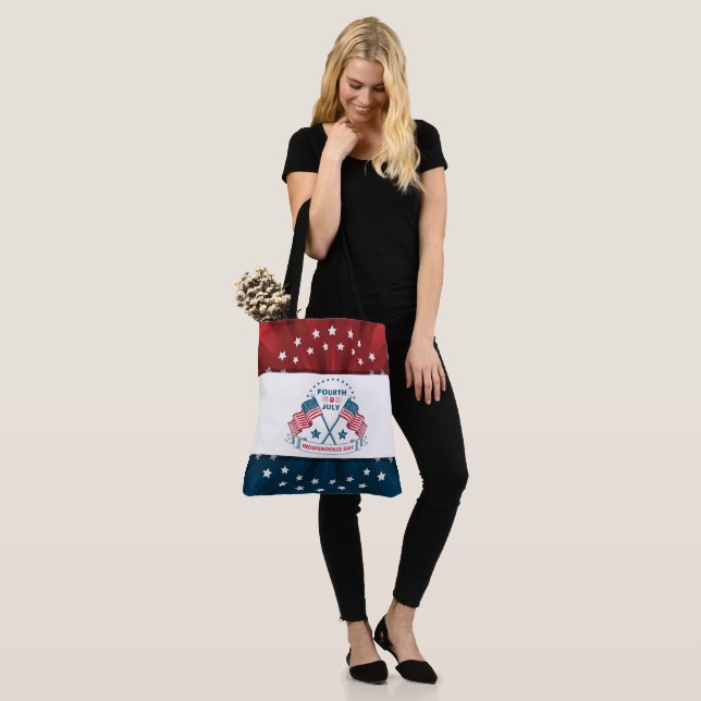 US Flagge 4. Juli Tote Bag (Am Model)