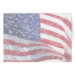 US-Flagge - abgenutzt