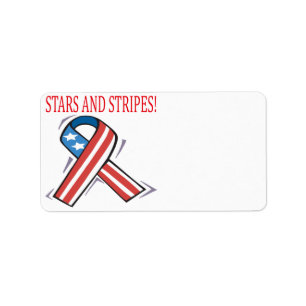 US Flagge Adressaufkleber