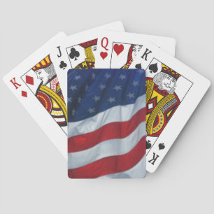 US-Flagge - alte Spielkarten
