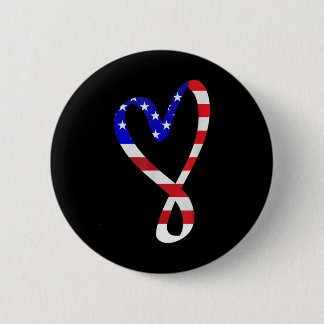 US-Flagge American Patriotic Heart Armed Forces Me Button