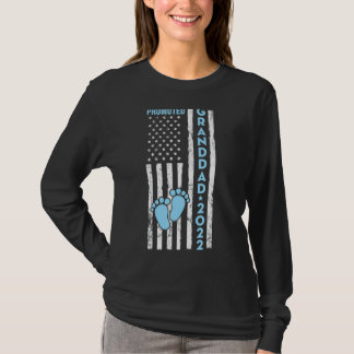 US-Flagge Amerikaner befördert Granddad 2022 glück T-Shirt