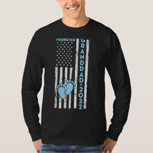 US-Flagge Amerikaner befördert Granddad 2022 glück T-Shirt