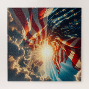 US Flagge, amerikanische FLAG, alte Herrlichkeit, Puzzle