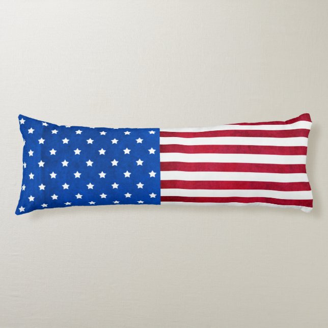 US Flagge-Amerikanische Flagge Seitenschläferkissen (Vorderseite)