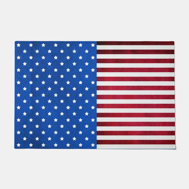 US Flagge-Amerikanische Flagge von Shirley Taylor Fußmatte (Vorderseite)