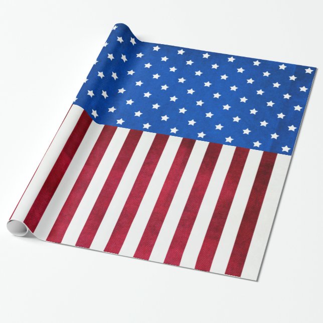 US Flagge-Amerikanische Flagge von Shirley Taylor Geschenkpapier (Ungerollt)