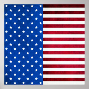 US Flagge-Amerikanische Flagge von Shirley Taylor Poster
