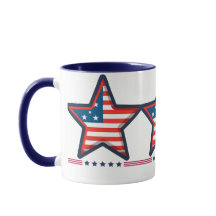 "US Flagge - Amerikanische Tasse"