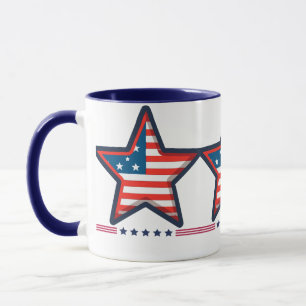 "US Flagge - Amerikanische Tasse" Tasse