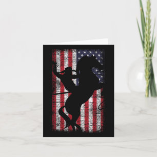 US-Flagge amerikanischer Stolz Texas Reittier 4. J Karte