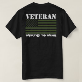 US-Flagge ARMY TRIDENT GRN- Veteran - es lohnt sic T-Shirt