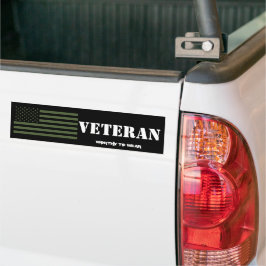 US-Flagge ARMY TRIDENT GRN-Veteran - es lohnt sich Autoaufkleber