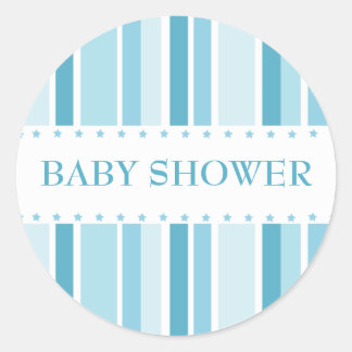 US Flagge-Aufkleber (blau) Runder Aufkleber