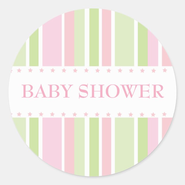 US Flagge-Aufkleber (rosa-grün) Runder Aufkleber (Vorderseite)